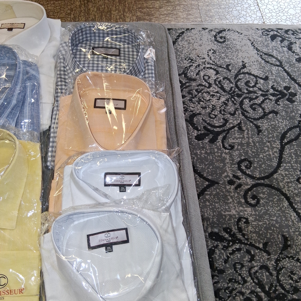Classic Slim Fit Dress Shirts ($40 ea.) Buy 2 or more, $35ea.4 lien,rest cotton - Picture 3 of 4